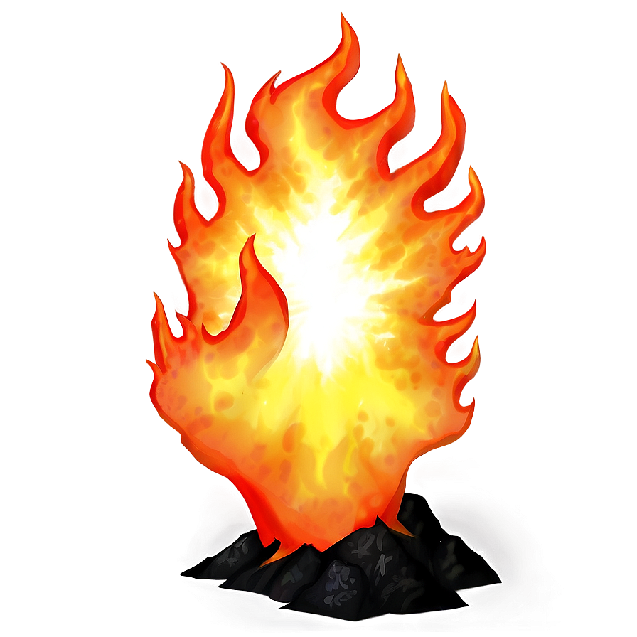 Anime Volcanic Fire Png Xbq84