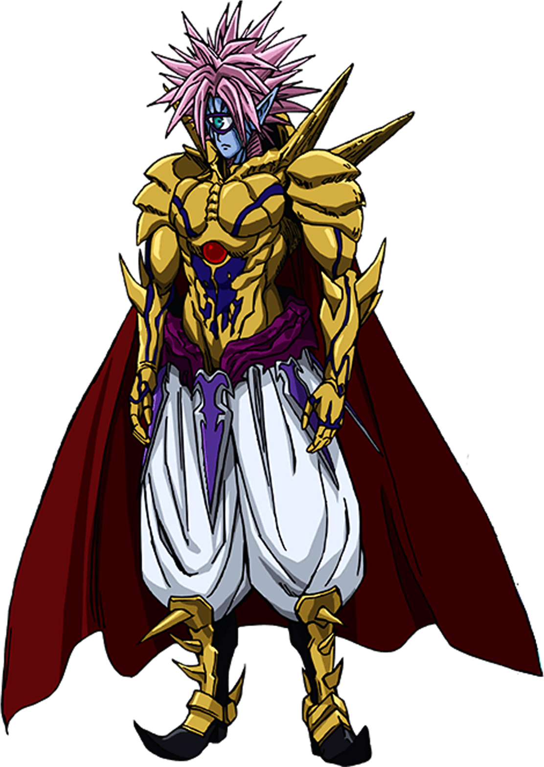 Anime Warriorin Golden Armor