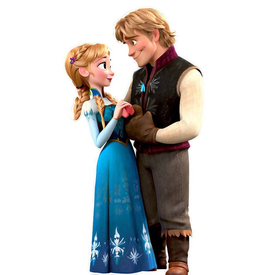 Anna And Kristoff Frozen Moment Png Bjs37