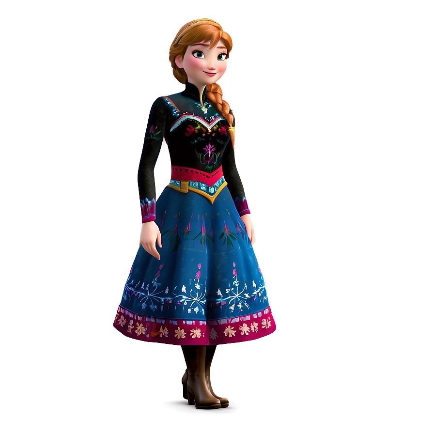 Anna's Winter Outfit Frozen Png 06272024