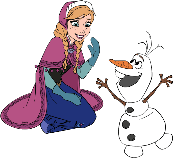 Annaand Olaf Frozen Moment