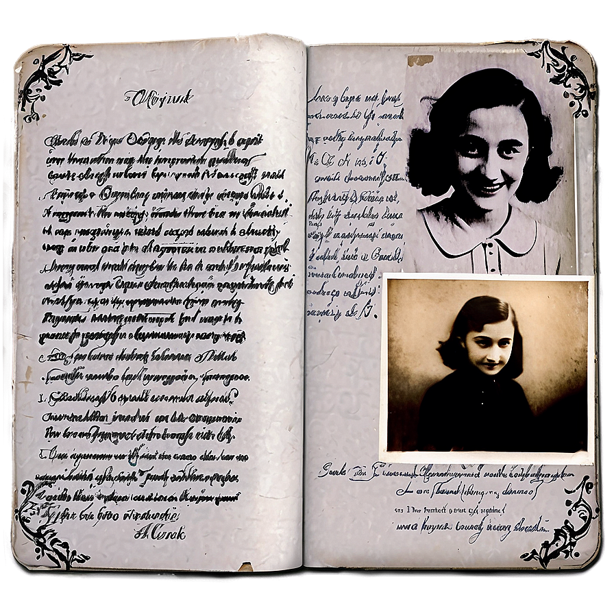 Anne Frank Diary Pages Png 06242024