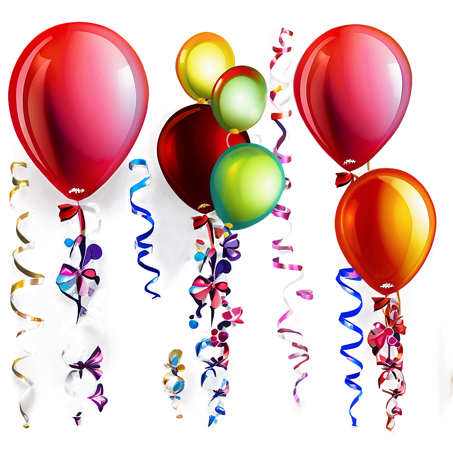 Anniversary Red Balloons Png Twy83