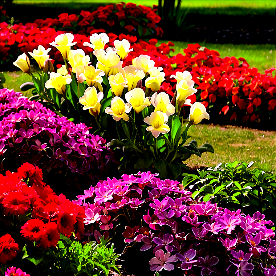 Annual Flower Bed Png 06272024