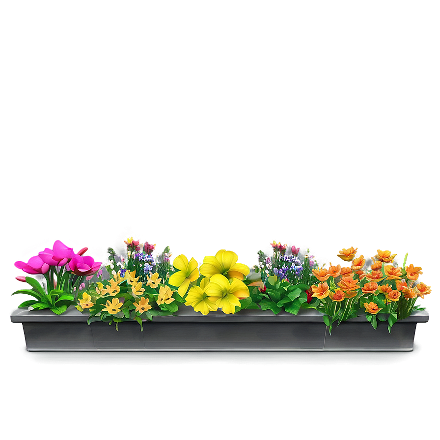 Annual Flower Bed Png Fud