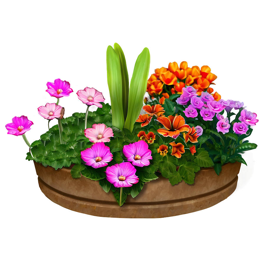 Annual Flower Bed Png Odm62