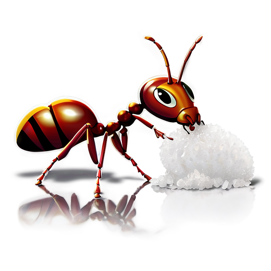 Ant Eating Sugar Art Png 05242024