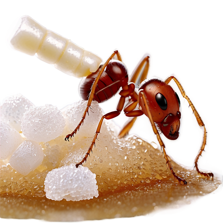 Ant Eating Sugar Art Png Emw