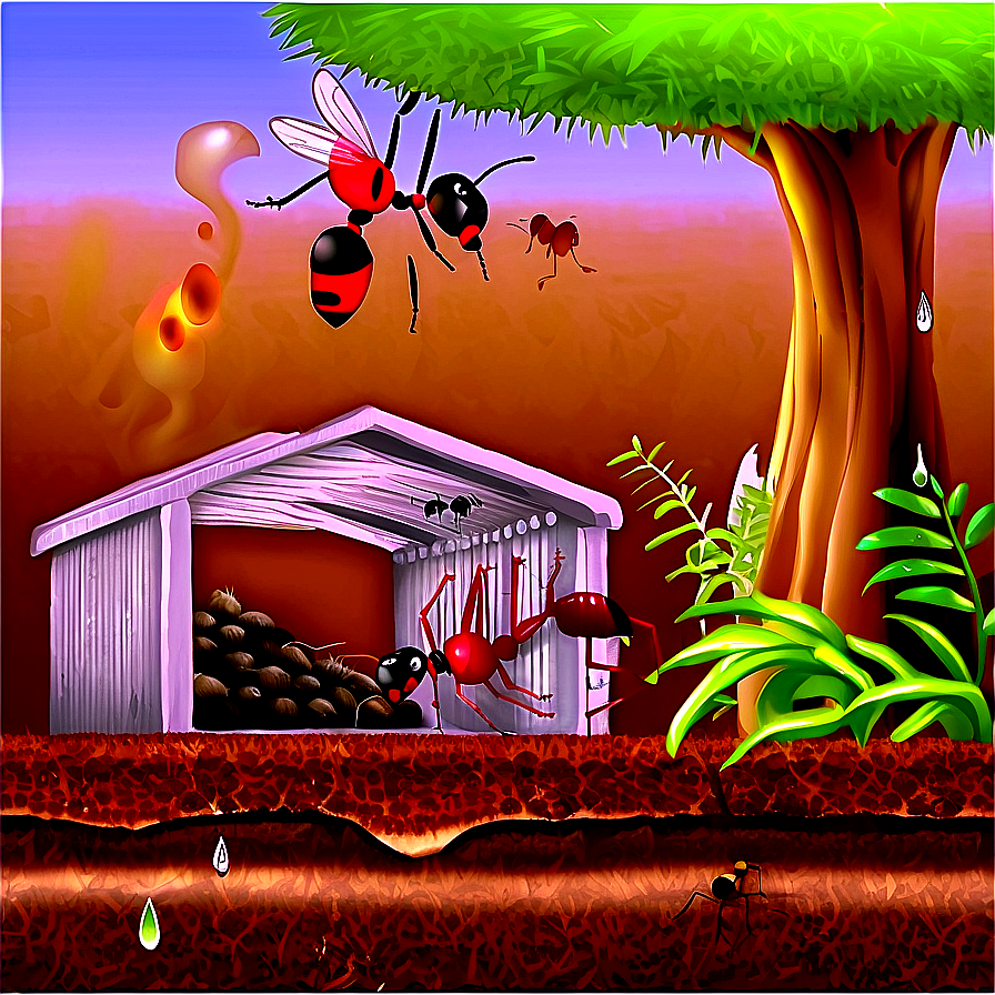 Ant Habitat Diagram Png Gpk