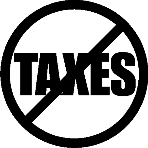 No Taxes Black - No Taxes Black And White, HD Png Download PNG with transparent background