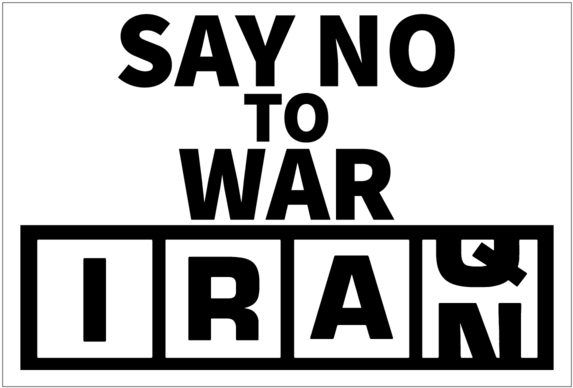 Anti War Slogan Iran PNG with transparent background