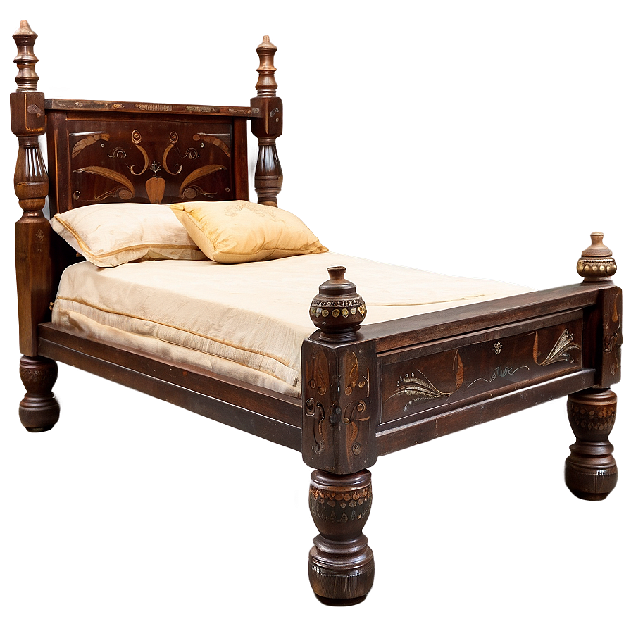 Antique Bed Frame Png Lkj