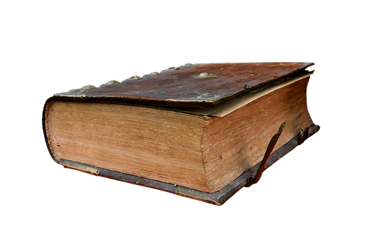 Antique_ Book_ Isolated_on_ Black_ Background