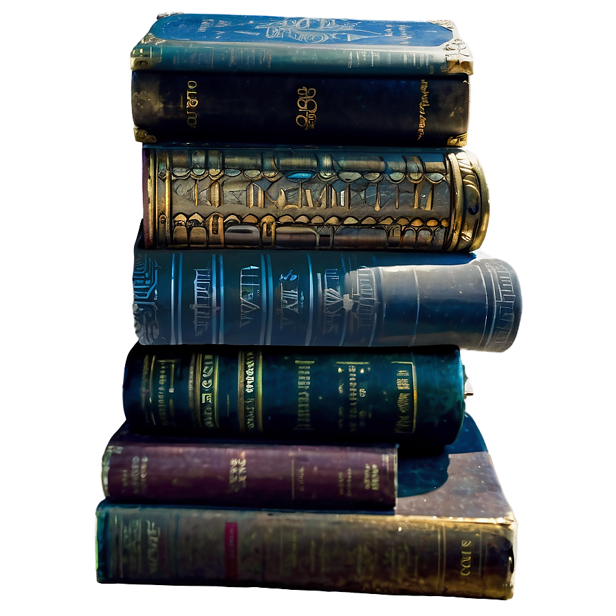 Antique Books Stack Png Ebs