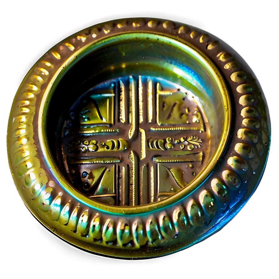 Antique Brass Ashtray Png Ijm