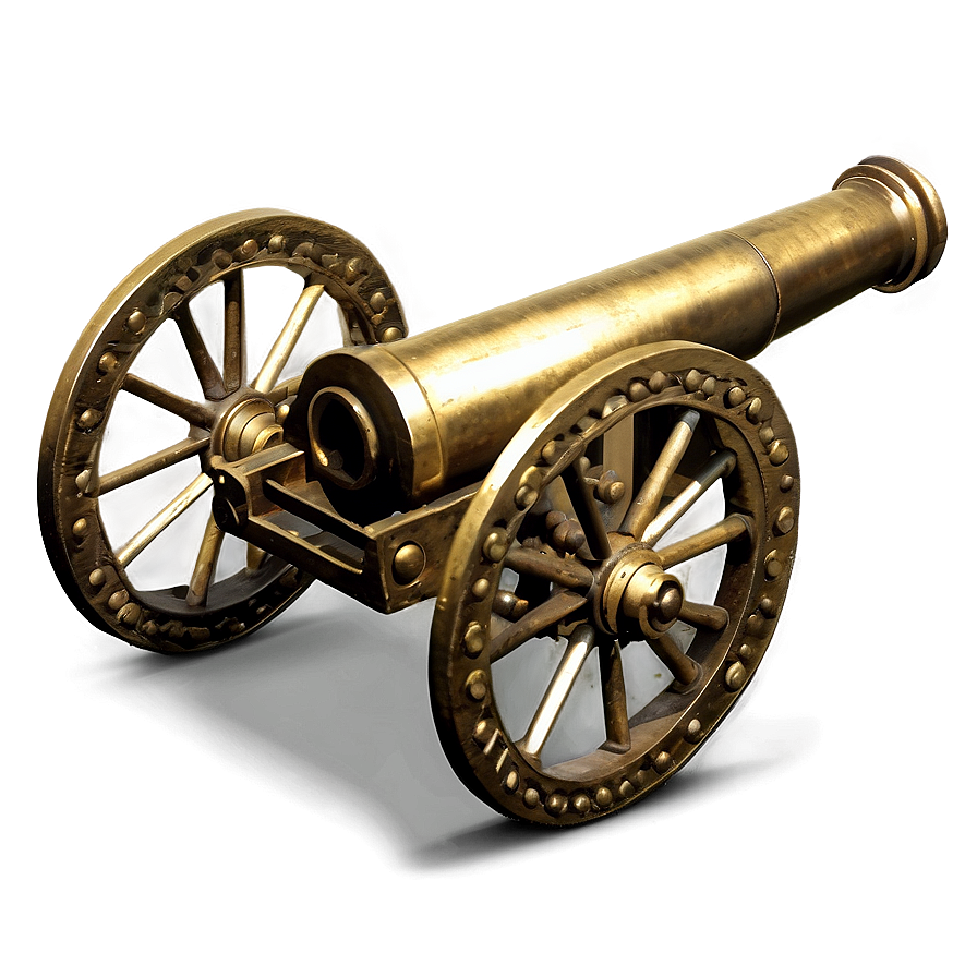 Antique Brass Cannon Png Rll4