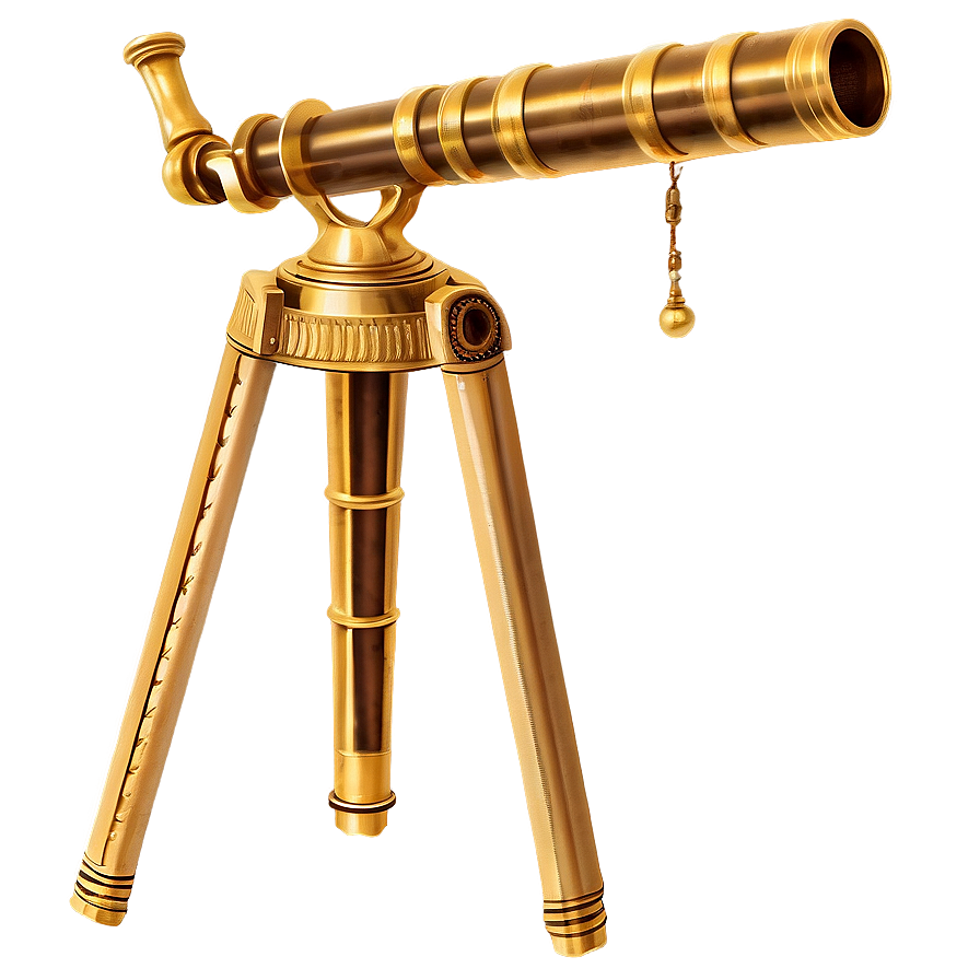 Antique Brass Telescope PNG 05242024 PNG with transparent background