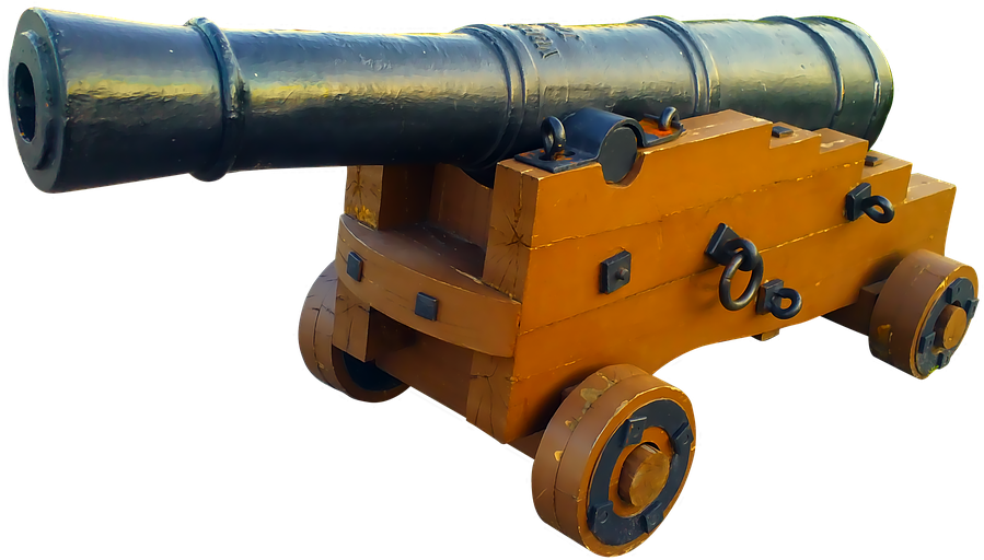Cannon, Carriage, An Old Cannon, Naval Gun, Shoot, - Cannon Gun Transparent, HD Png Download PNG image with a transparent background, free high-resolution download