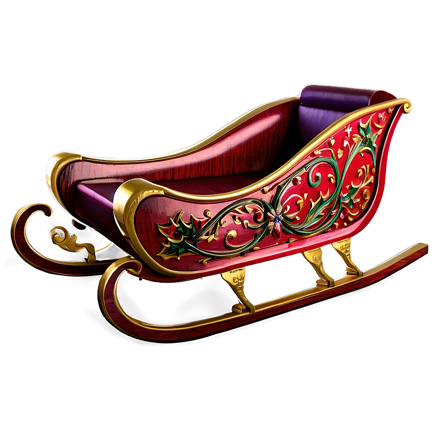 Antique Christmas Sleigh Png 10