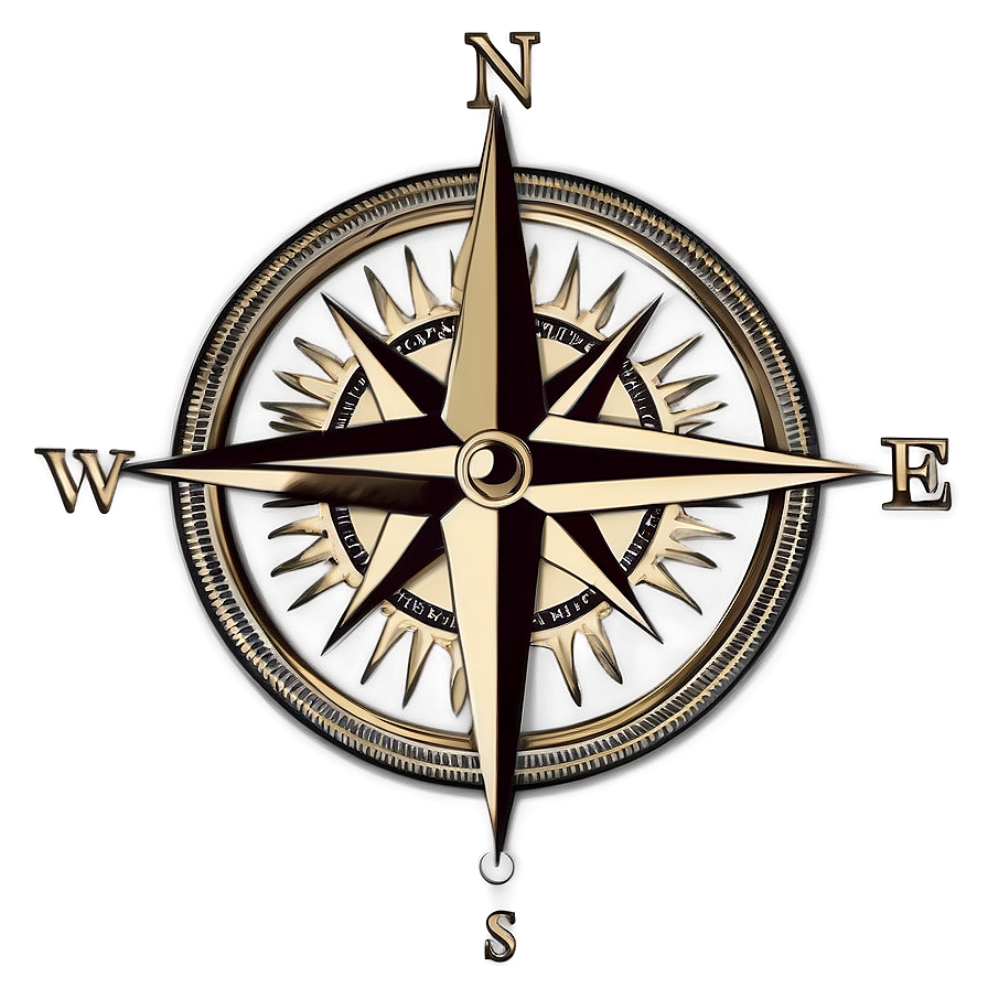 Antique Compass Rose Artwork PNG xdf65 PNG with transparent background