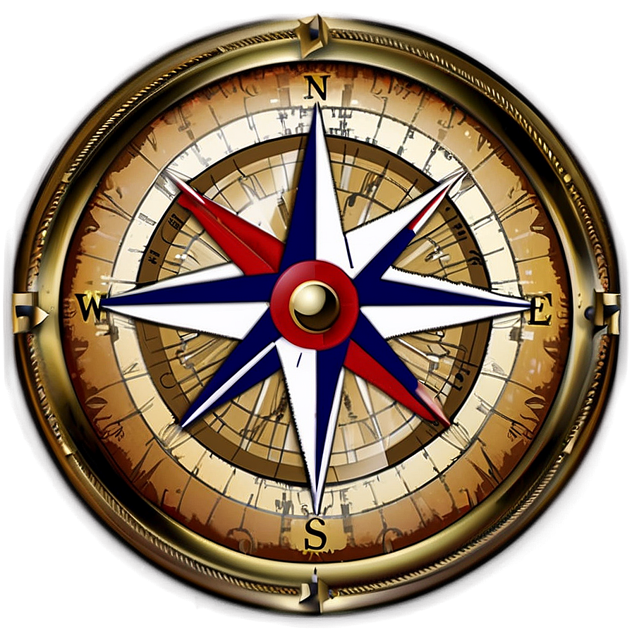 Antique Compass Rose Png 3