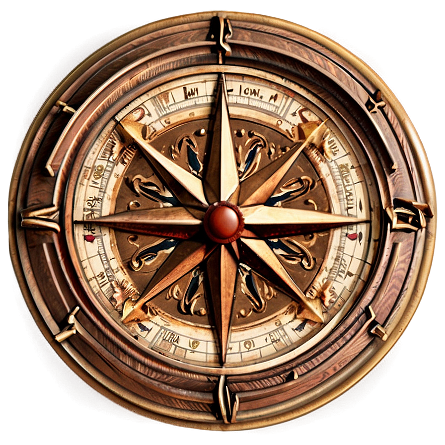 Antique Compass Rose Png 96