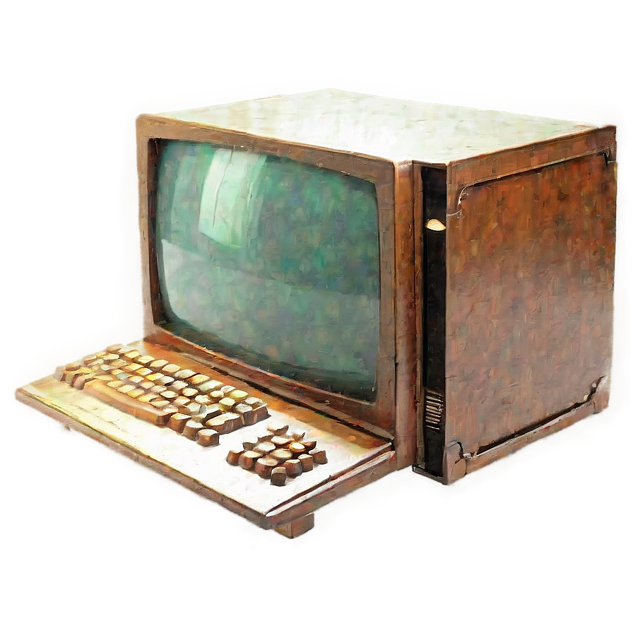Antique Computer Model PNG txi PNG image with a transparent background, free high-resolution download