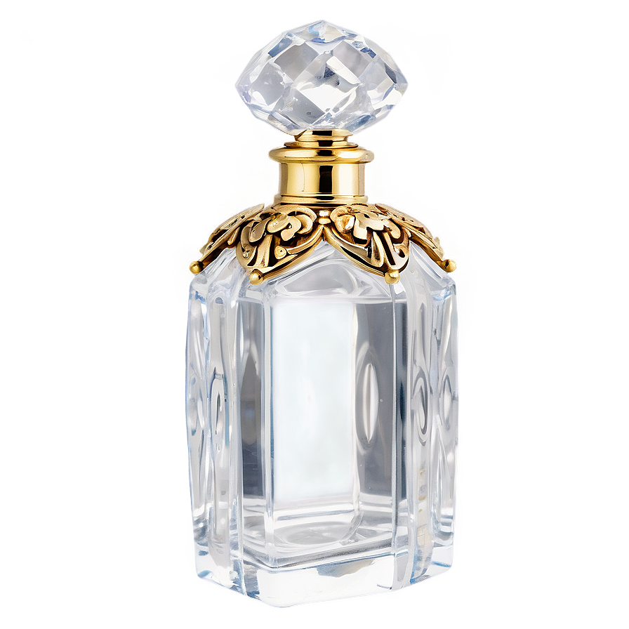 Antique Crystal Perfume Bottle PNG 06212024 PNG image with a transparent background, free high-resolution download