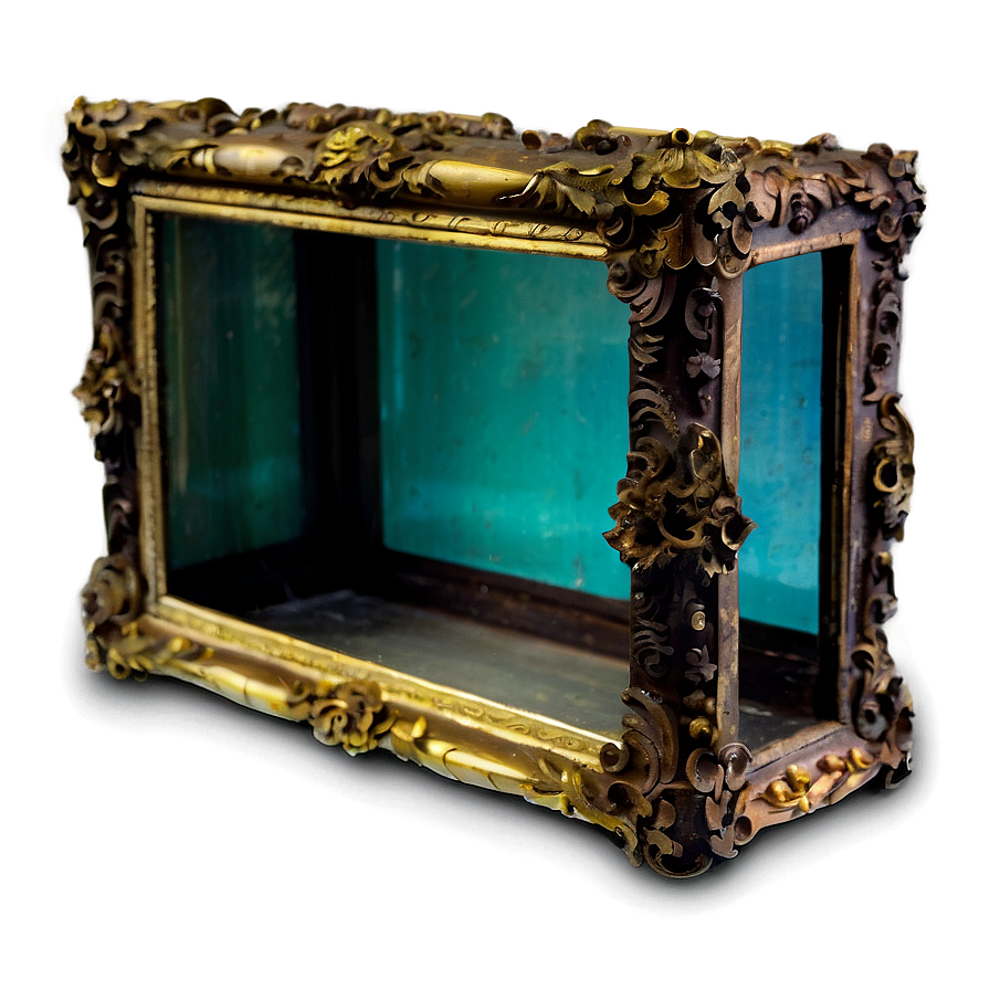 Antique Glass Shadow Box Png 18