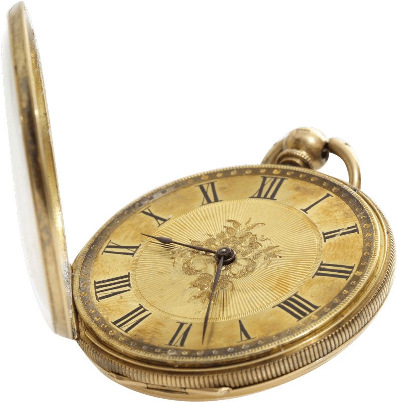 Victorian Gold Open Pocket Watch - Pocket Watch Transparent Background, HD Png Download PNG with transparent background