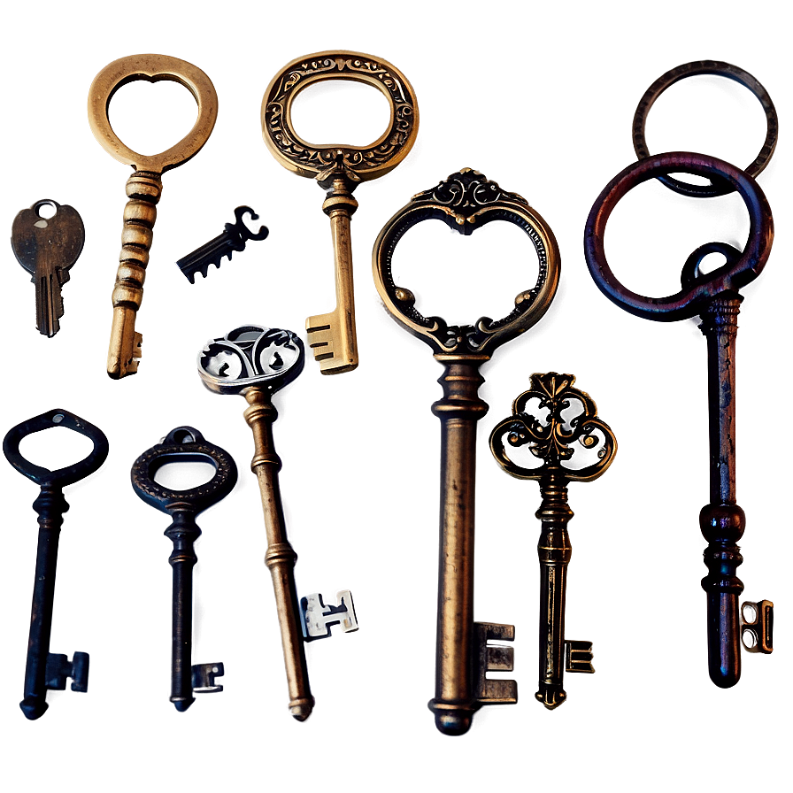 Antique Keys PNG 10 PNG with transparent background