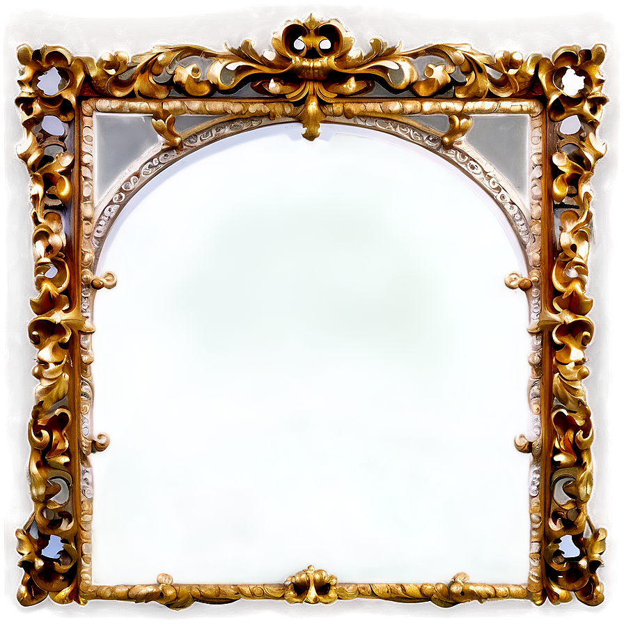 Antique Mirror Frame PNG 18 PNG image with a transparent background, free high-resolution download