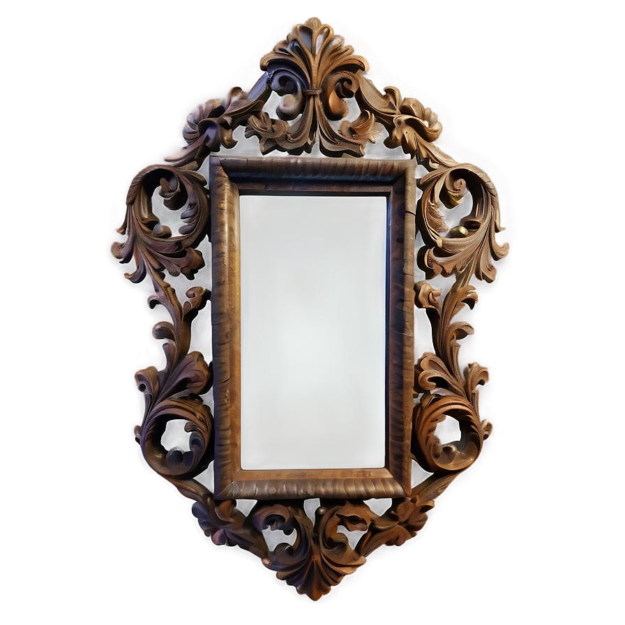 Antique Mirror Frame PNG uly1 PNG image with a transparent background, free high-resolution download