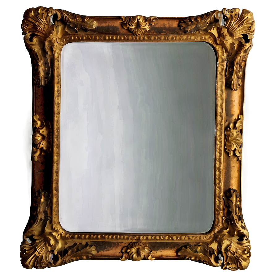 Antique Mirror Frame PNG vol15 PNG image with a transparent background, free high-resolution download