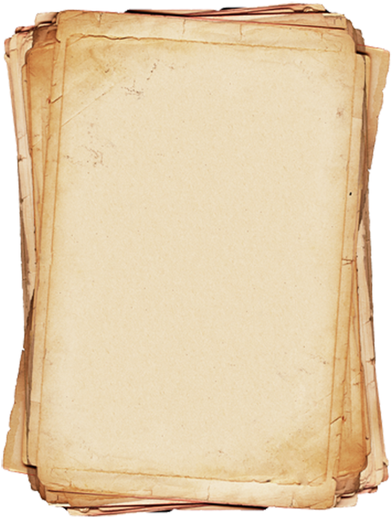 Antique Paper Stack Vintage Border.png