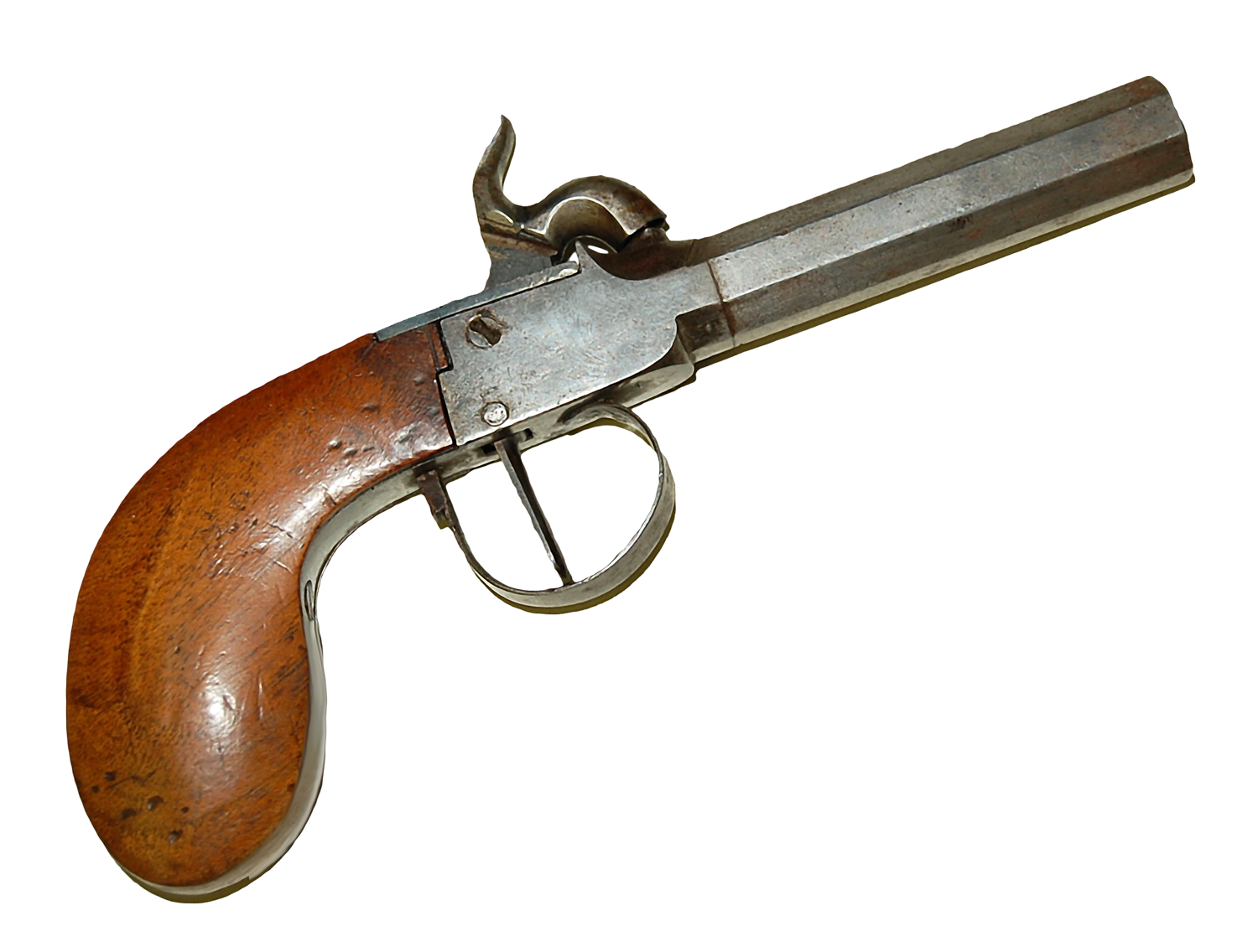 Antique Percussion Pistol PNG with transparent background