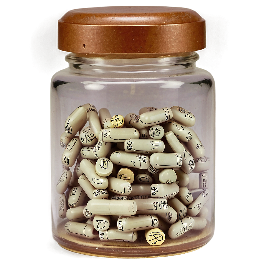 Antique Pill Bottle Png 54