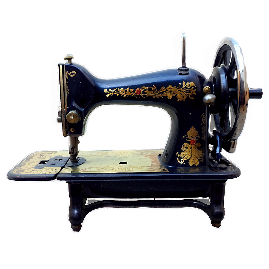 Antique Sewing Machine PNG jpt PNG image with a transparent background, free high-resolution download