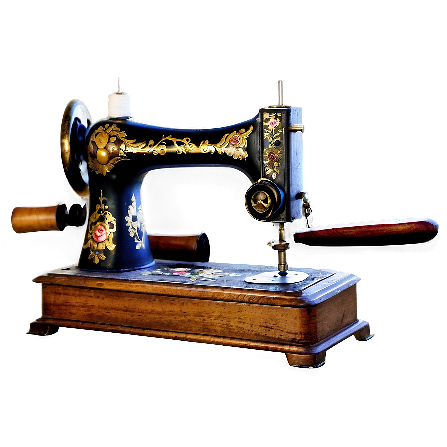 Antique Sewing Machine PNG lhg87 PNG image with a transparent background, free high-resolution download