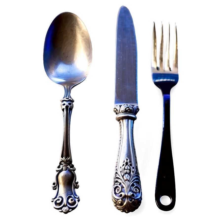 Antique Silverware Utensils PNG 52 PNG image with a transparent background, free high-resolution download