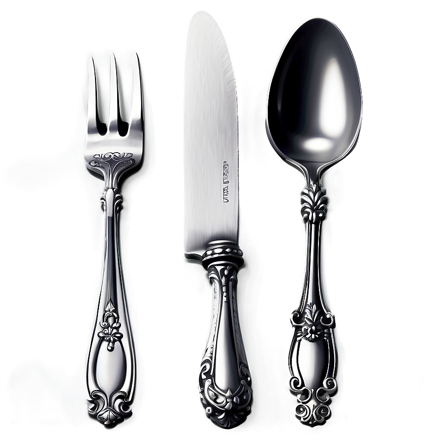 Antique Silverware Utensils PNG byq93 PNG image with a transparent background, free high-resolution download