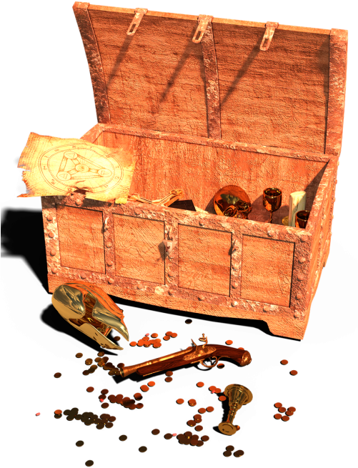 Treasure Chest Chest Treasure - Kincsesláda Png, Transparent Png PNG with transparent background