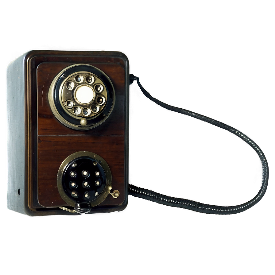 Antique Wall Telephone Png Hrp37