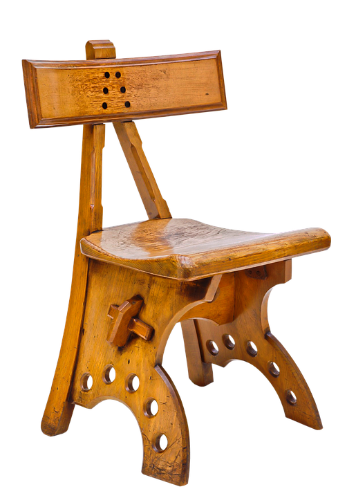 Antique Wooden Chair Isolated.png PNG with transparent background