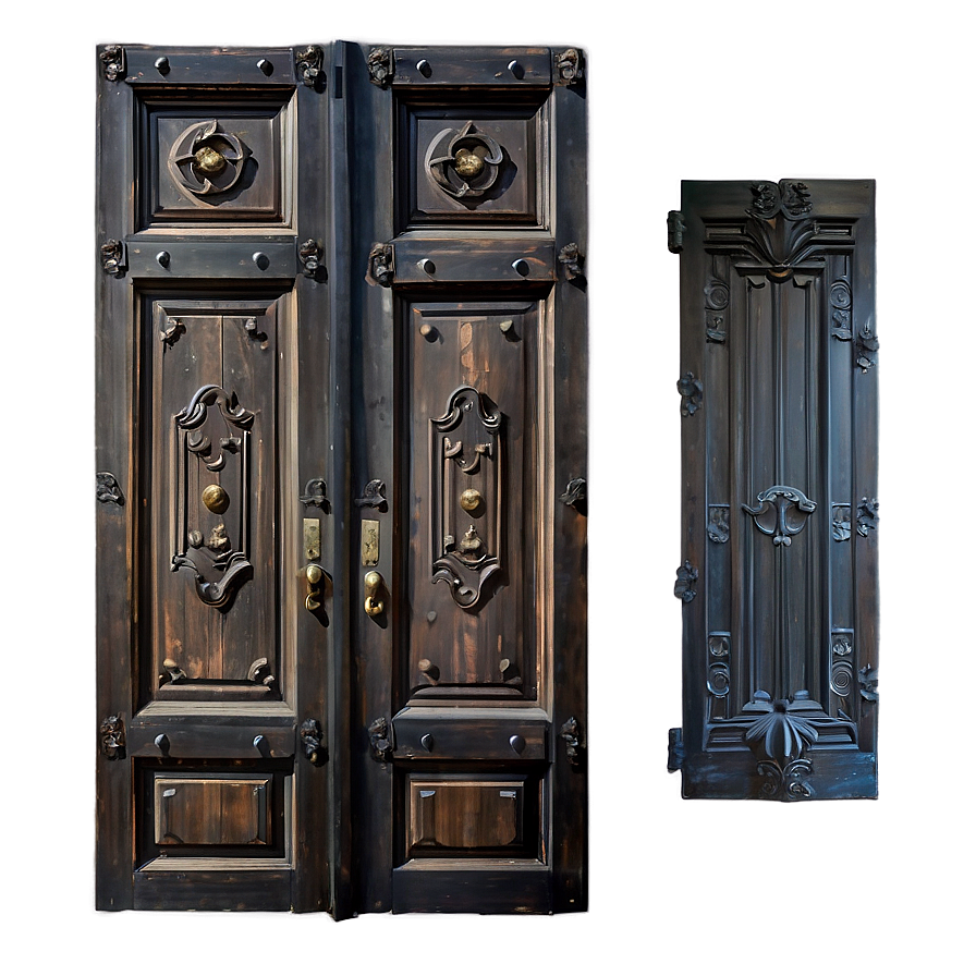 Antique Wooden Door PNG 76 PNG image with a transparent background, free high-resolution download