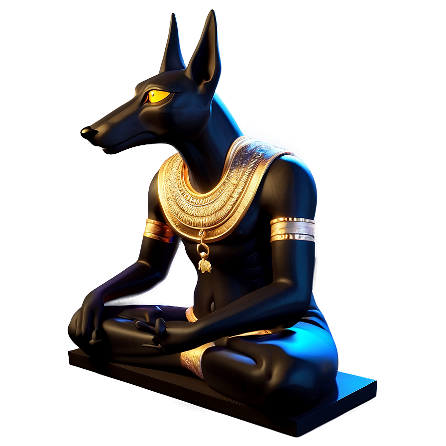 Anubis In Meditation Png Wnw