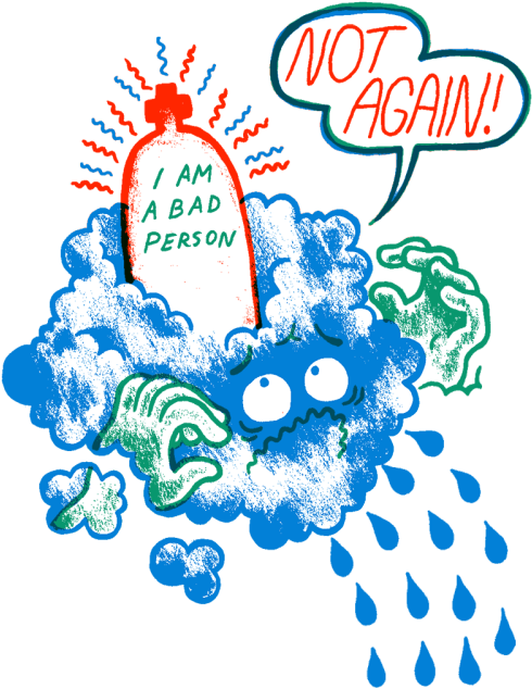 Anxiety Explosion Illustration PNG image with a transparent background, free high-resolution download