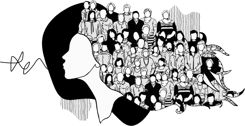 Anxiety Overwhelmed Mind Illustration PNG image with a transparent background, free high-resolution download