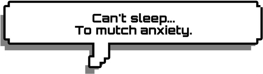 Anxiety Sleeplessness Quote Bubble PNG image with a transparent background, free high-resolution download