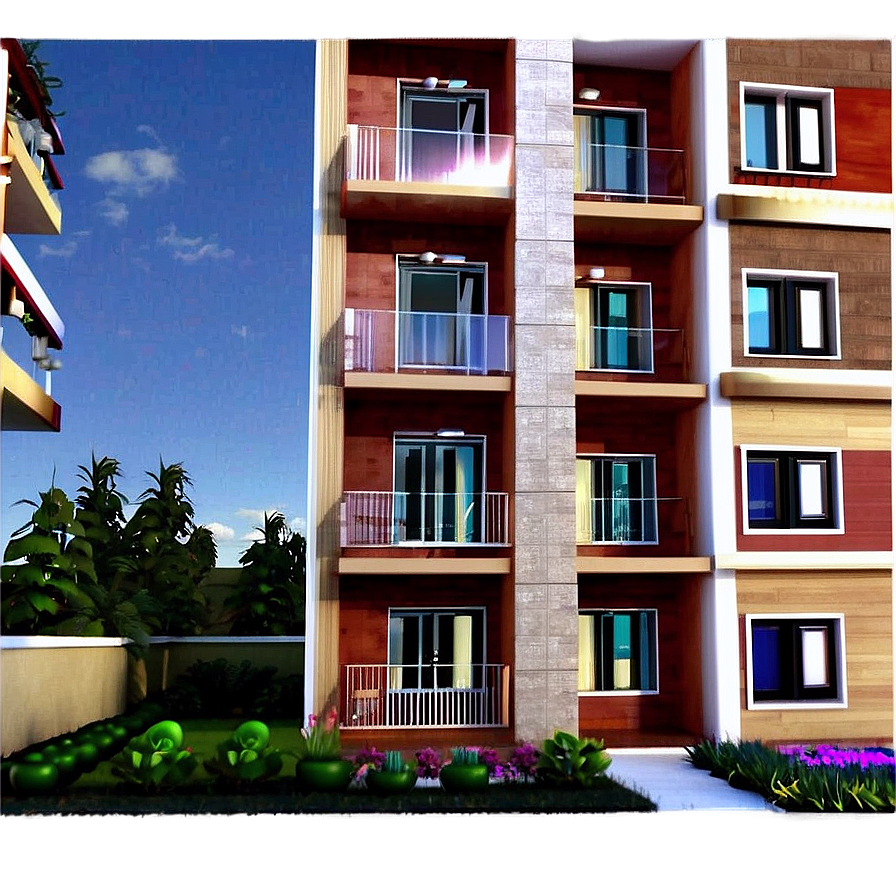 Apartment Building Exterior Png Uuj